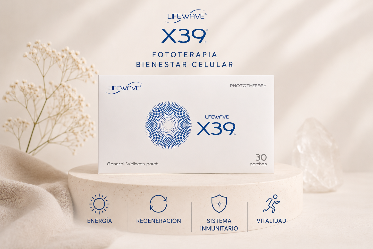 X39® – Fototerapia para energía, regeneración y bienestar integral